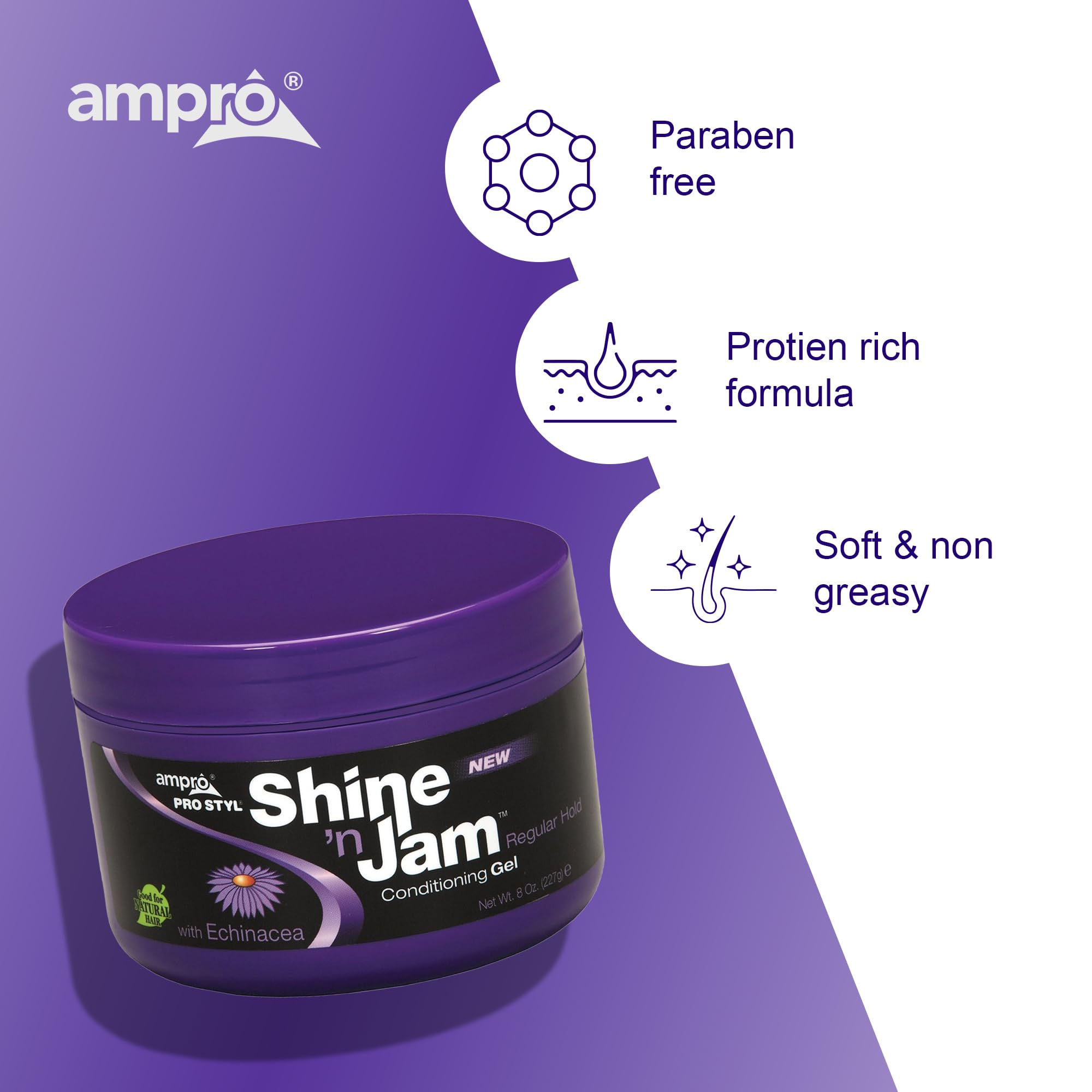 Amazon.com : Ampro Shine-n-Jam Regular - Infused with Echinacea to